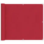 Balkonsichtschutz Rot 100 x 600 cm Oxford-Stoff