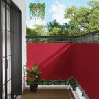 Balkonsichtschutz Rot 110 x 500 cm Oxford-Stoff
