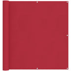 Balkonsichtschutz Rot 110 x 600 cm Oxford-Stoff