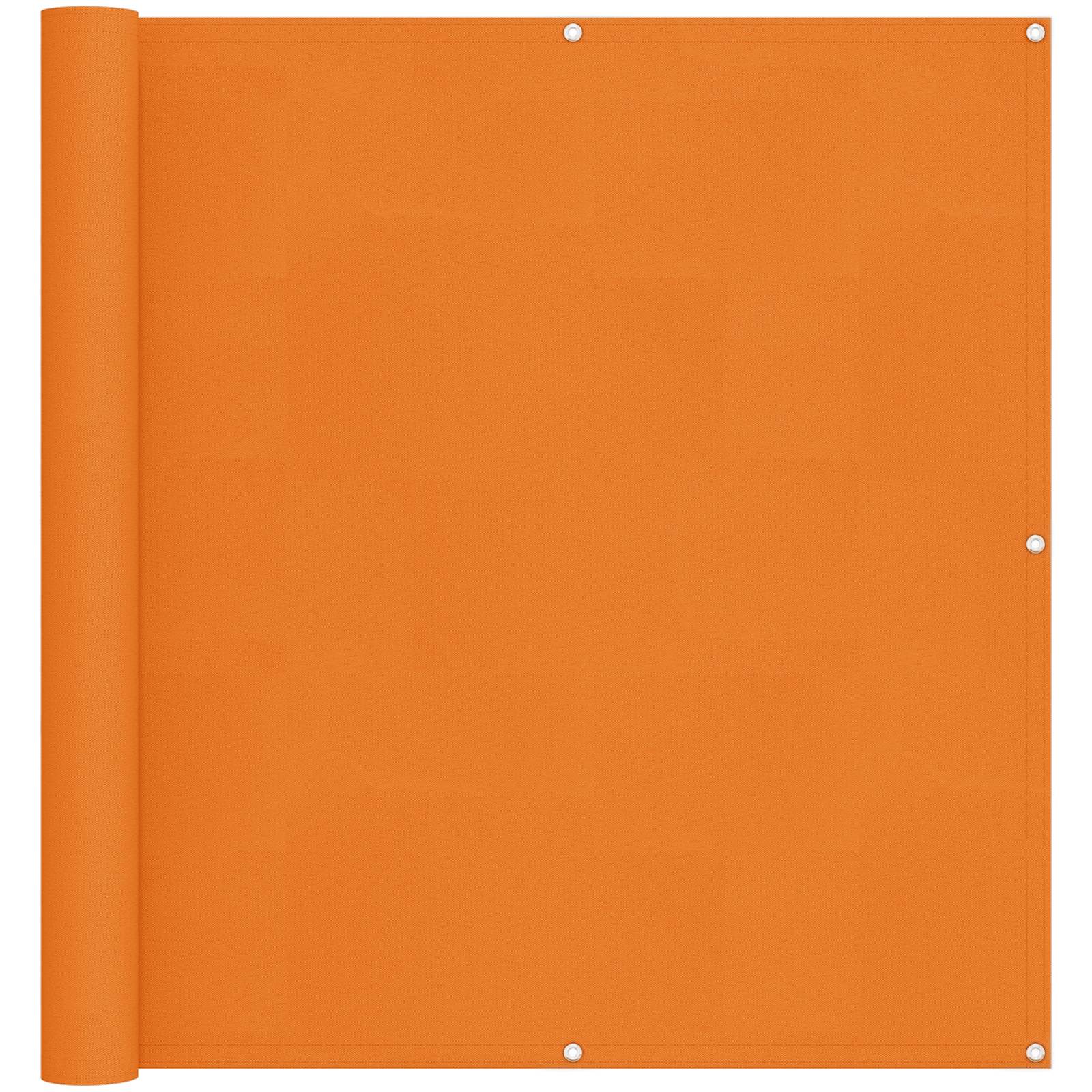 Balkonsichtschutz Orange 110 x 200 cm Oxford-Stoff