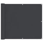 Balkonsichtschutz Schwarz 100 x 500 cm Oxford-Stoff