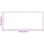 Balkonsichtschutz Braun 90 x 200 cm Oxford-Stoff