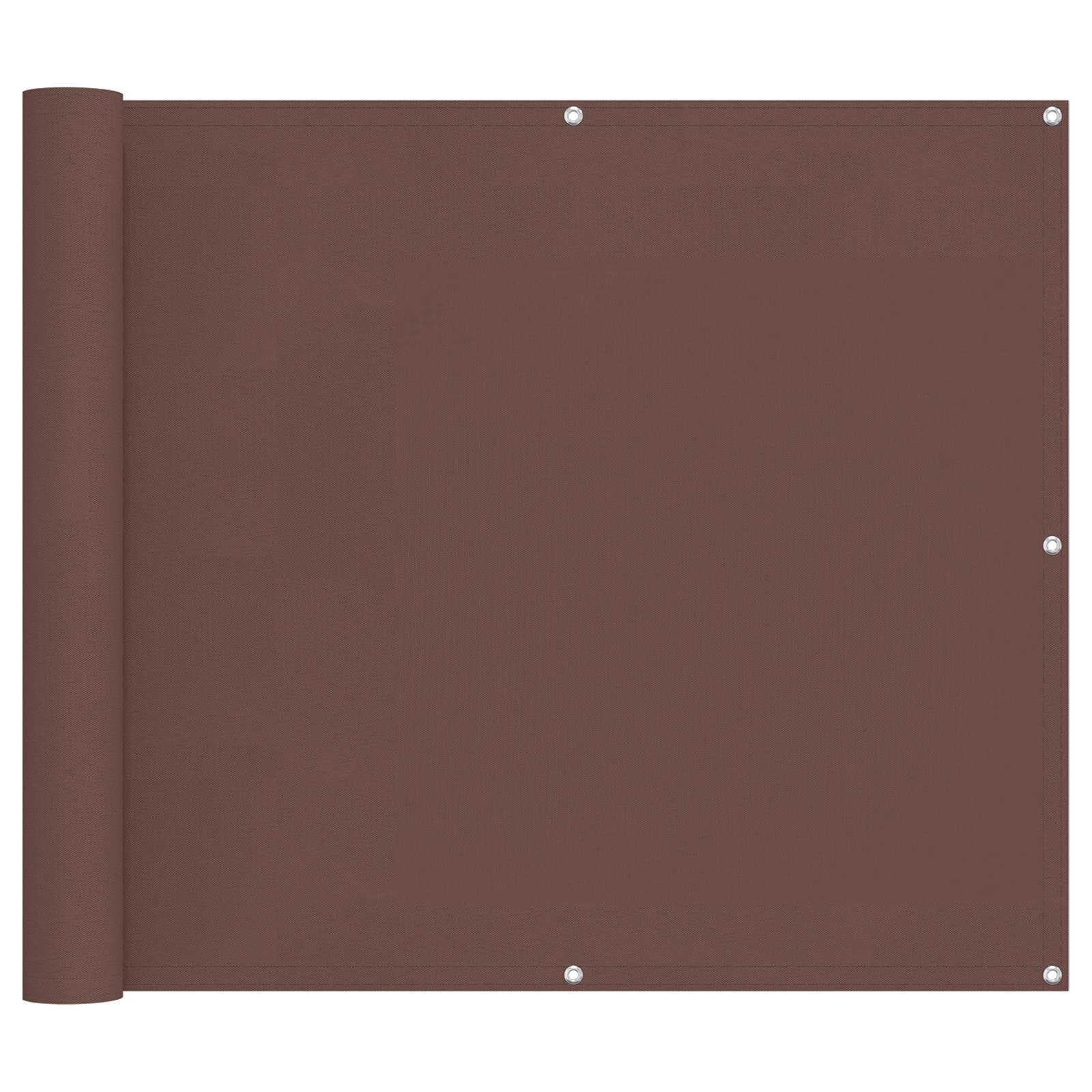 Balkonsichtschutz Braun 100 x 600 cm Oxford-Stoff