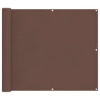 Balkonsichtschutz Braun 100 x 800 cm Oxford-Stoff