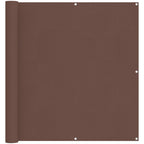 Balkonsichtschutz Braun 110 x 700 cm Oxford-Stoff