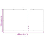Balkonsichtschutz Braun 110 x 1000 cm Oxford-Stoff