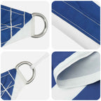 Sonnensegel Blau und Weiß 2,5 x 2,5 m 100 % Polyester Oxford