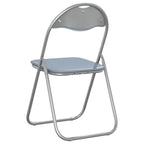 Klappstuhl 2 pcs Grau 48 x 43,5 x 81 cm Kunstleder