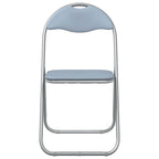 Klappstuhl 2 pcs Grau 48 x 43,5 x 81 cm Kunstleder