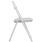 Klappstuhl 8 pcs Weiß 48 x 43,5 x 81 cm Kunstleder
