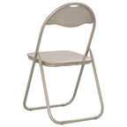 Klappstuhl 8 pcs Sand 48 x 43,5 x 81 cm Kunstleder