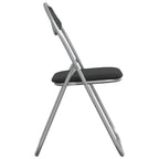 Klappstuhl 8 pcs Schwarz und Grau 48 x 43,5 x 81 cm Kunstleder