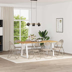 Klappstuhl 8 pcs Sand 48 x 43,5 x 81 cm Kunstleder