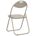 Klappstuhl 8 pcs Sand 48 x 43,5 x 81 cm Kunstleder