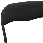Klappstuhl 8 pcs Schwarz 48 x 44 x 78 cm Samt