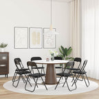 Klappstuhl 8 pcs Schwarz 48 x 44 x 78 cm Samt