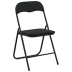 Klappstuhl 8 pcs Schwarz 48 x 44 x 78 cm Samt