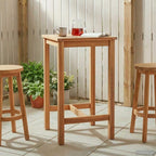 Bartisch Natur 60 x 60 x 105 cm Massiv-Teak