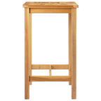 Bartisch Natur 60 x 60 x 105 cm Massiv-Teak
