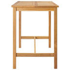Bartisch Natur 150 x 75 x 105 cm Massivholz Teak