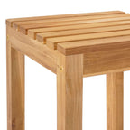 Barhocker 2 pcs Braun Massivholz Teak