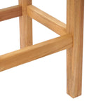 Barhocker 2 pcs Braun Massivholz Teak