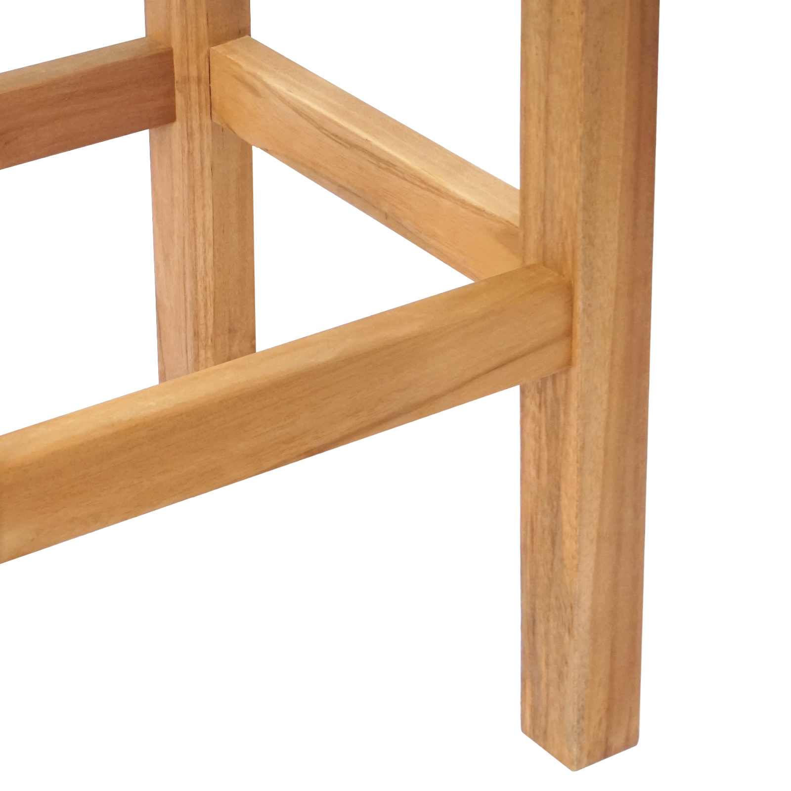 Barhocker 2 pcs Braun Massivholz Teak