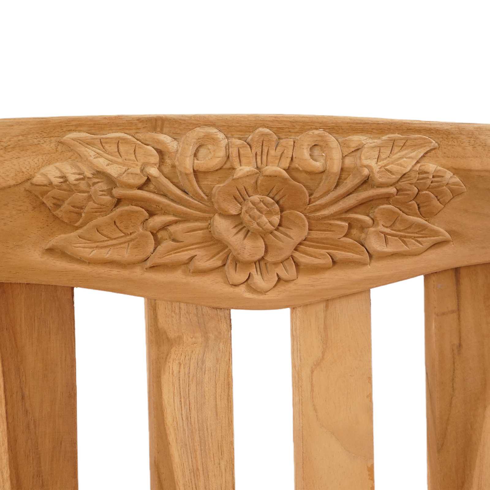 Schaukelbank Natur 114 x 61 x 61,5 cm Massivholz Teak