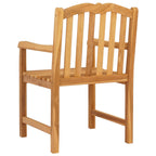 Gartenstuhl 2 pcs Natur 58 x 60 x 93 cm Massivholz Teak