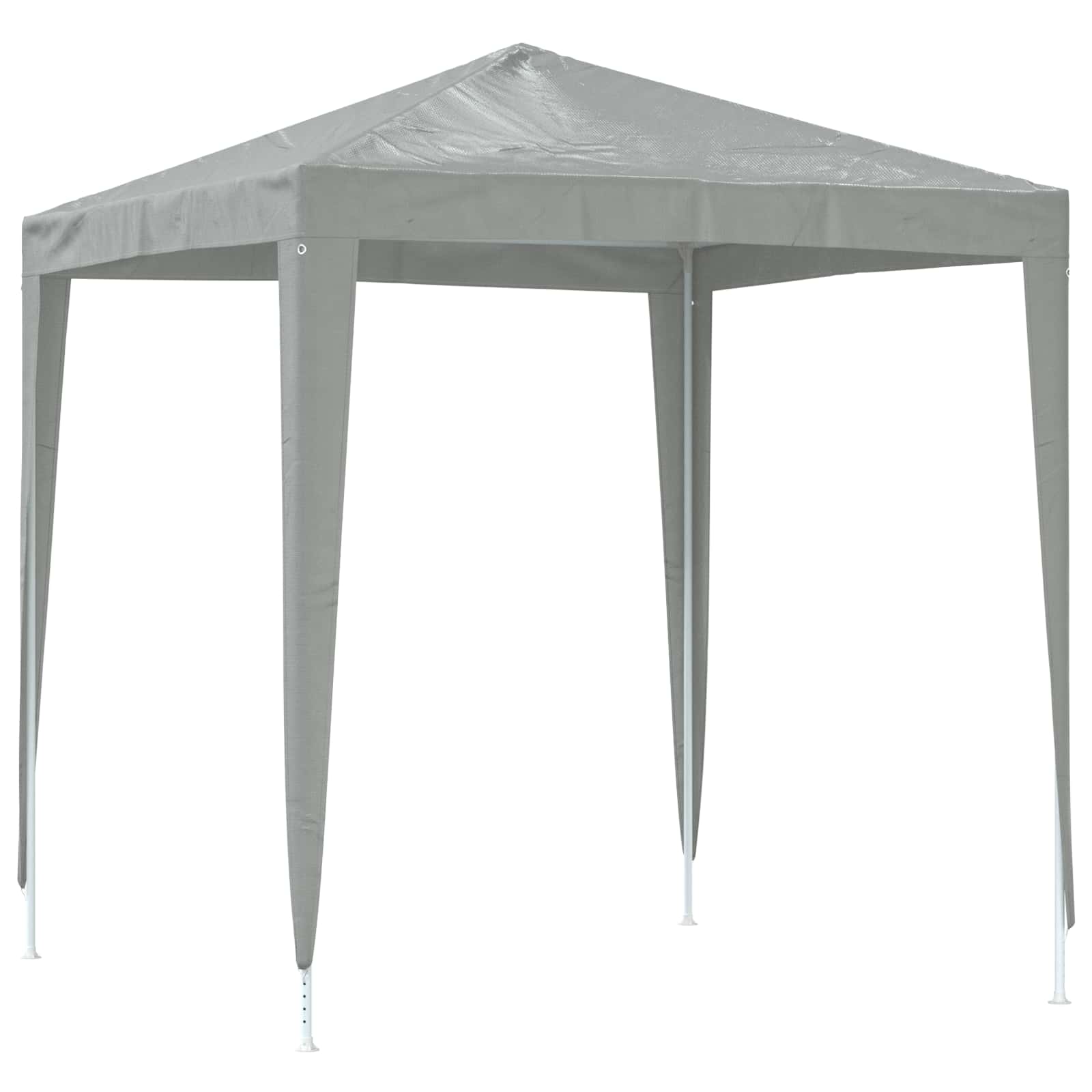 Party-Zelt 200 x 200 x 240 cm Hellgrau PE und Stahl