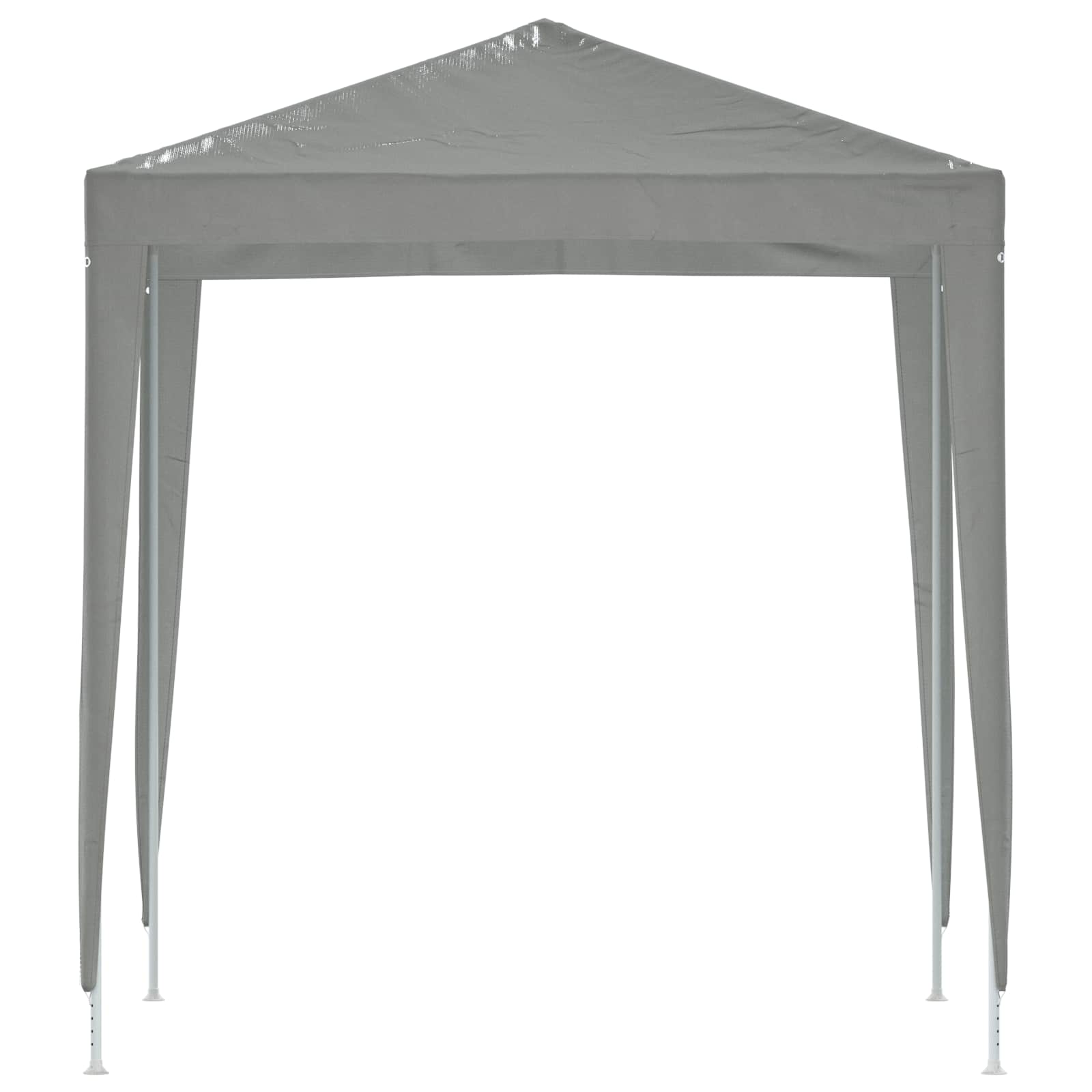 Party-Zelt 200 x 200 x 240 cm Hellgrau PE und Stahl