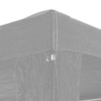 Partyzelt Hellgrau 1200 x 300 x 255 cm PE und Stahl