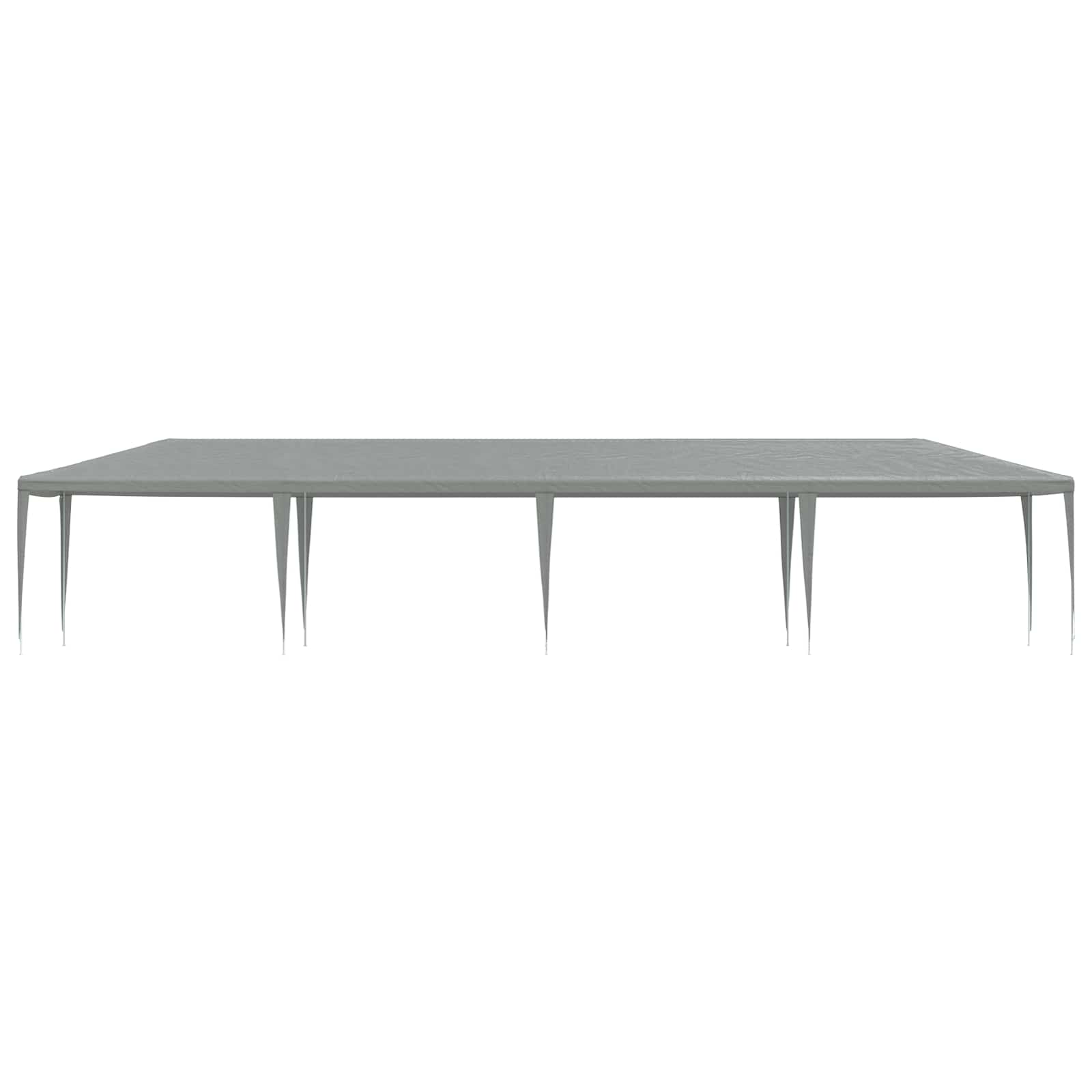 Partyzelt Hellgrau 1200 x 300 x 255 cm PE und Stahl