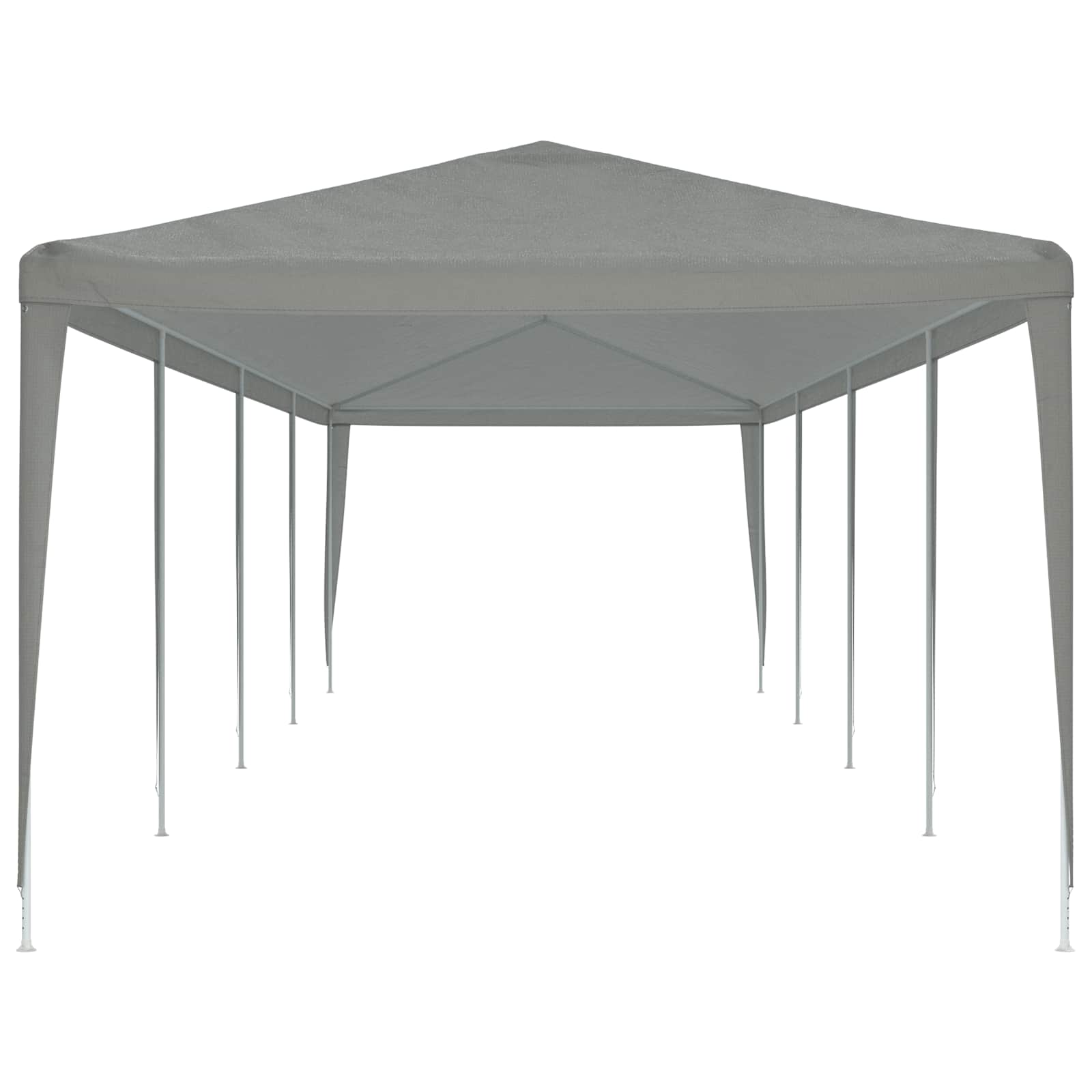 Partyzelt Hellgrau 1200 x 300 x 255 cm PE und Stahl