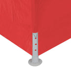Party-Zelt 1200 x 300 x 255 cm Rot PE und Stahl