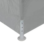 Party-Zelt 1200 x 300 x 255 cm Hellgrau PE und Stahl