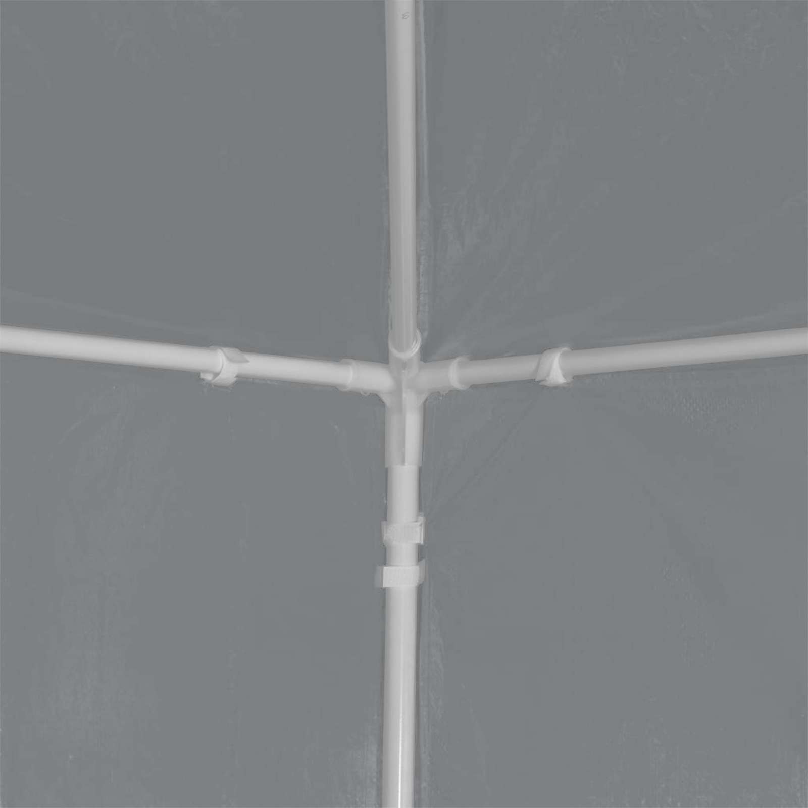Party-Zelt 1200 x 300 x 255 cm Hellgrau PE und Stahl