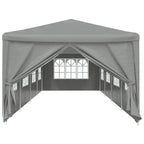 Party-Zelt 1200 x 300 x 255 cm Hellgrau PE und Stahl
