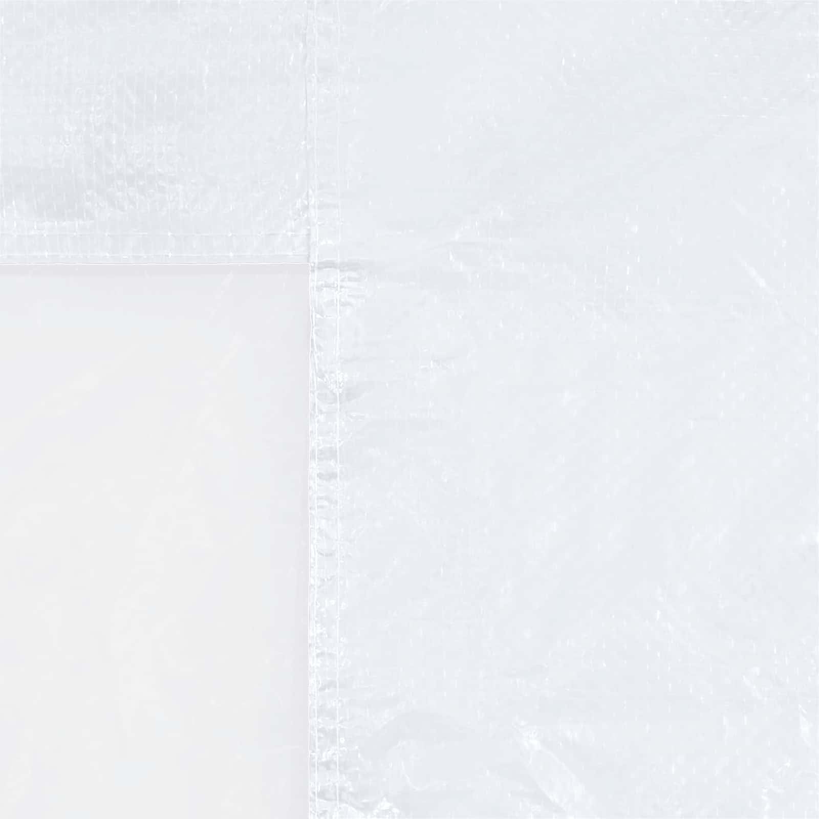 Party Zelt Seitenteil 2 pcs 400 x 195 cm Weiß PE und Stahl