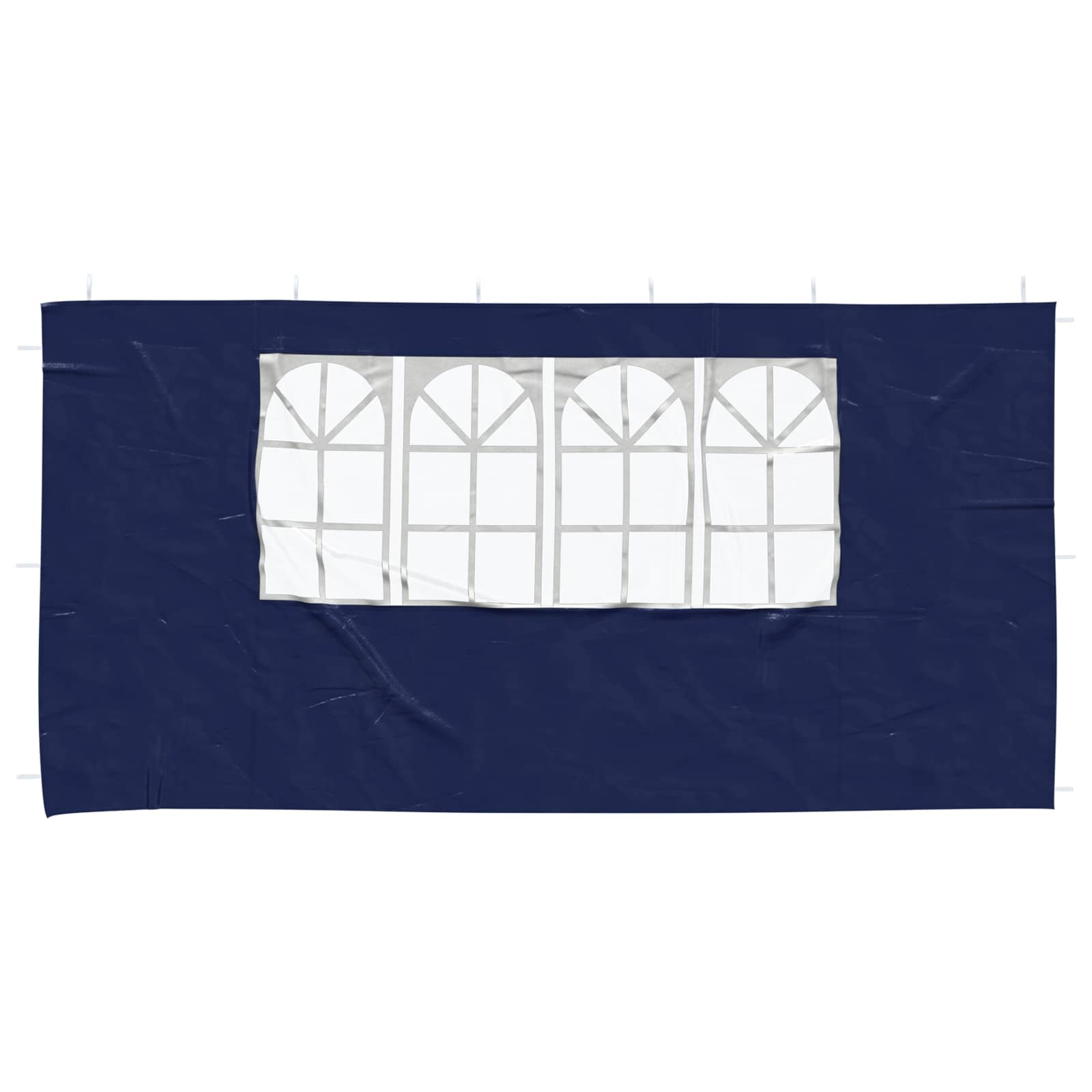 Party Zelt Seitenteil 2 pcs 400 x 195 cm Blau PE und Stahl