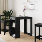 Bartisch Schwarz Eichen-Optik 102 x 70 x 103,5 cm Holzwerkstoff