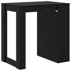 Bartisch Schwarz Eichen-Optik 102 x 70 x 103,5 cm Holzwerkstoff