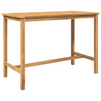 Outdoor Bar Set 7 pcs Unbehandelt Massivholz Teak