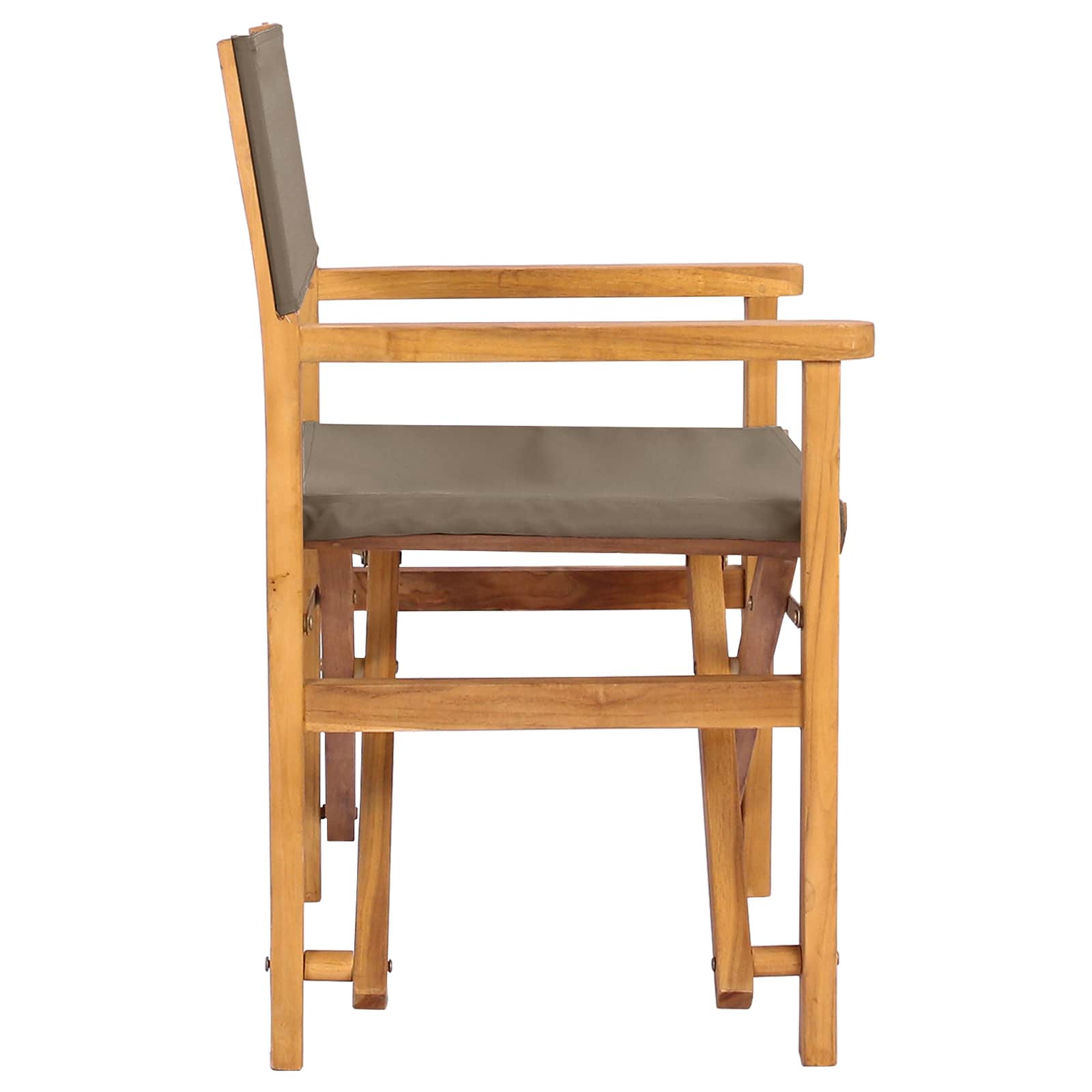 Esszimmerstuhl 56 x 54 x 87 cm 100% Polyester mit solidem Teak