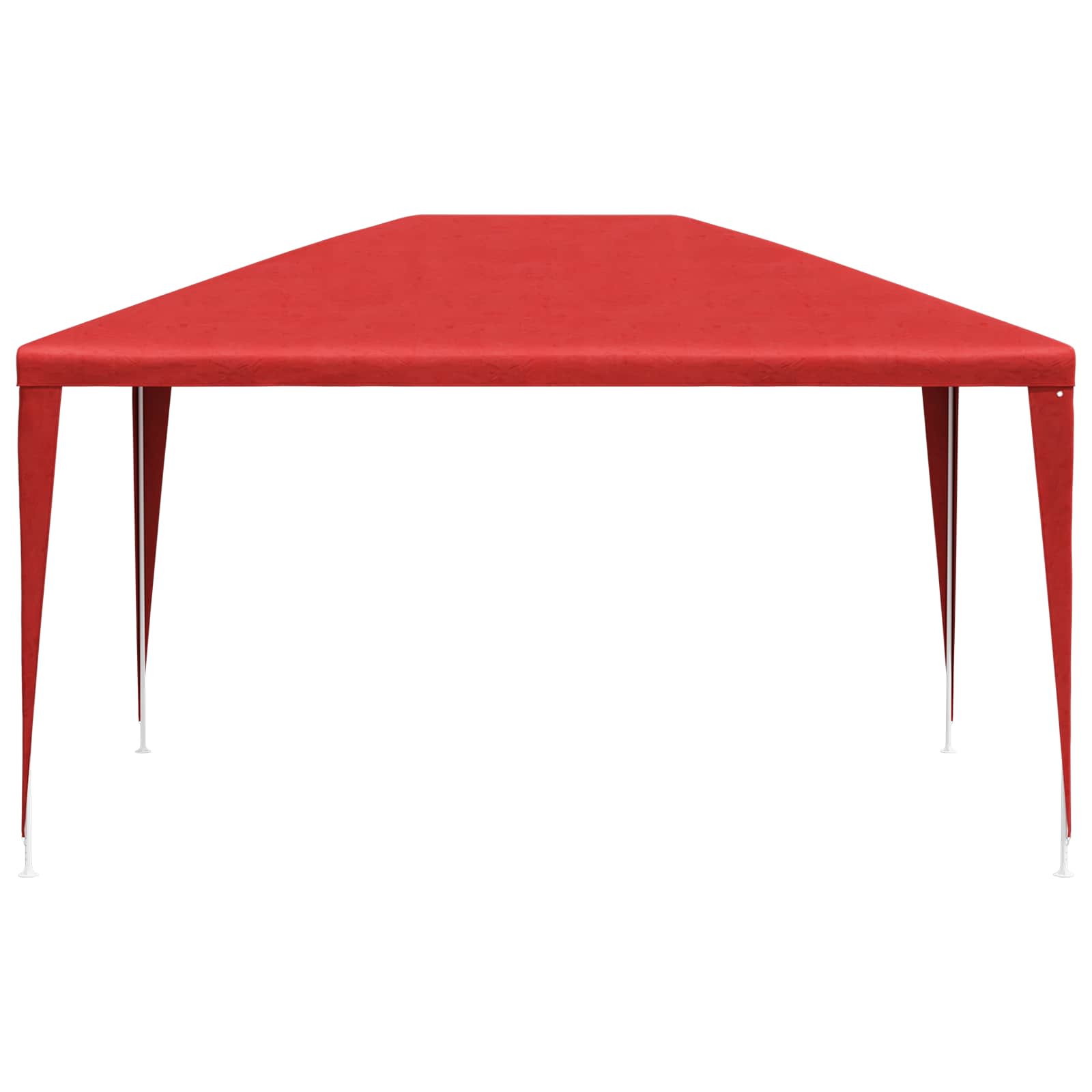 Partyzelt 400 x 300 x 255 cm Rot PE und Stahl