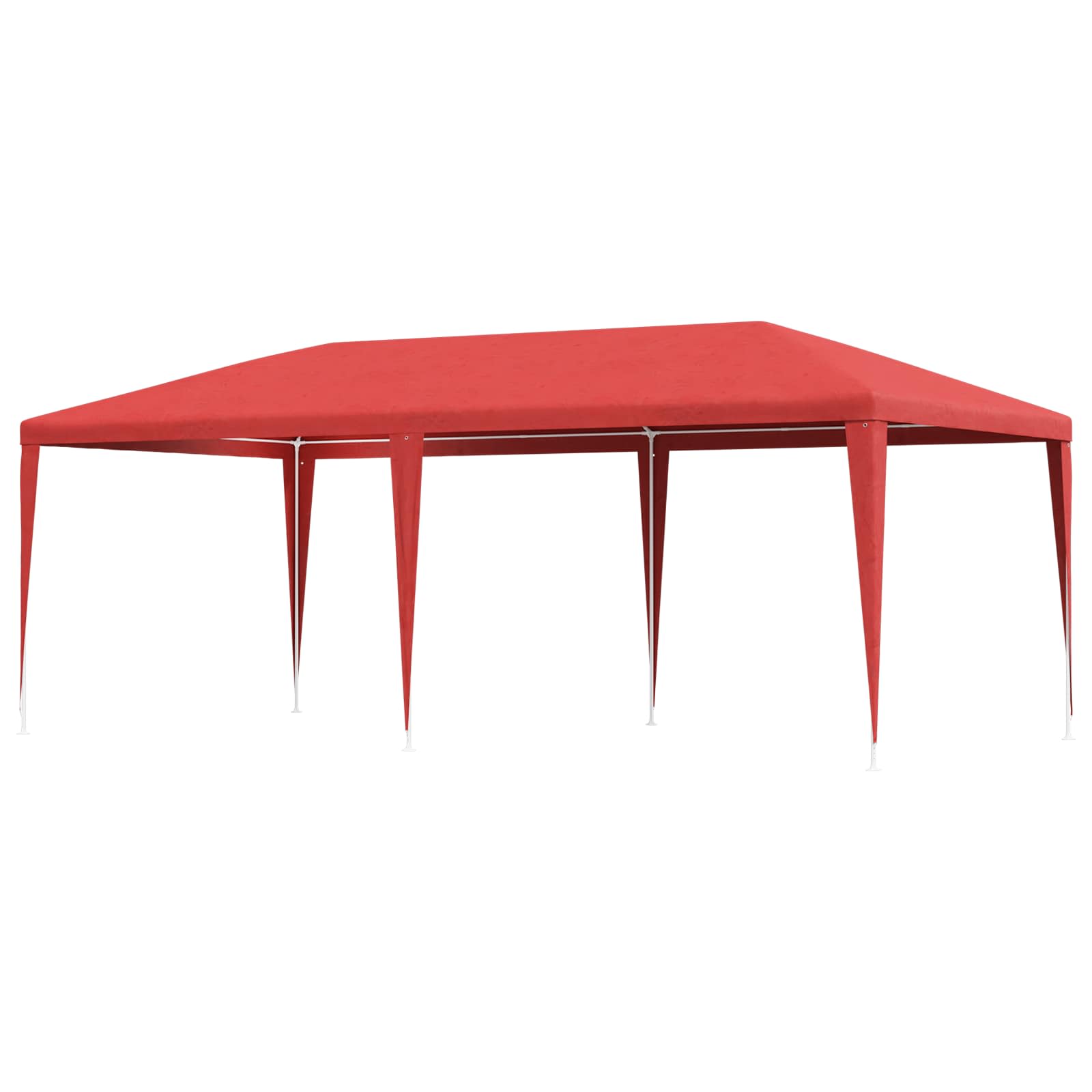 Partyzelt Rot 600 x 300 x 255 cm PE und Stahl