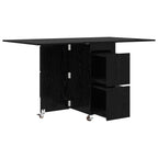 Esstisch 2 pcs 140 x 80 x 77 cm Holzwerkstoff Schwarze Eiche