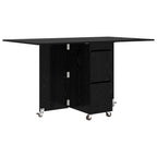 Esstisch 2 pcs 140 x 80 x 77 cm Holzwerkstoff Schwarze Eiche
