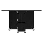 Esstisch 2 pcs 140 x 80 x 77 cm Holzwerkstoff Schwarze Eiche
