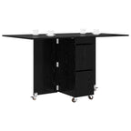 Esstisch 2 pcs 140 x 80 x 77 cm Holzwerkstoff Schwarze Eiche